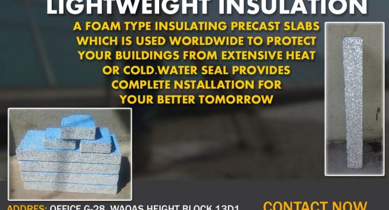 Light Weight Insulation Karachi Pakistan