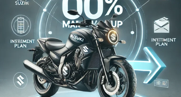 Pak Suzuki Installment Plan has 0% Markup for Bikes