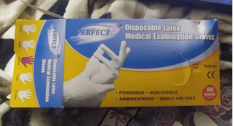 Examination gloves or sugrical gloves