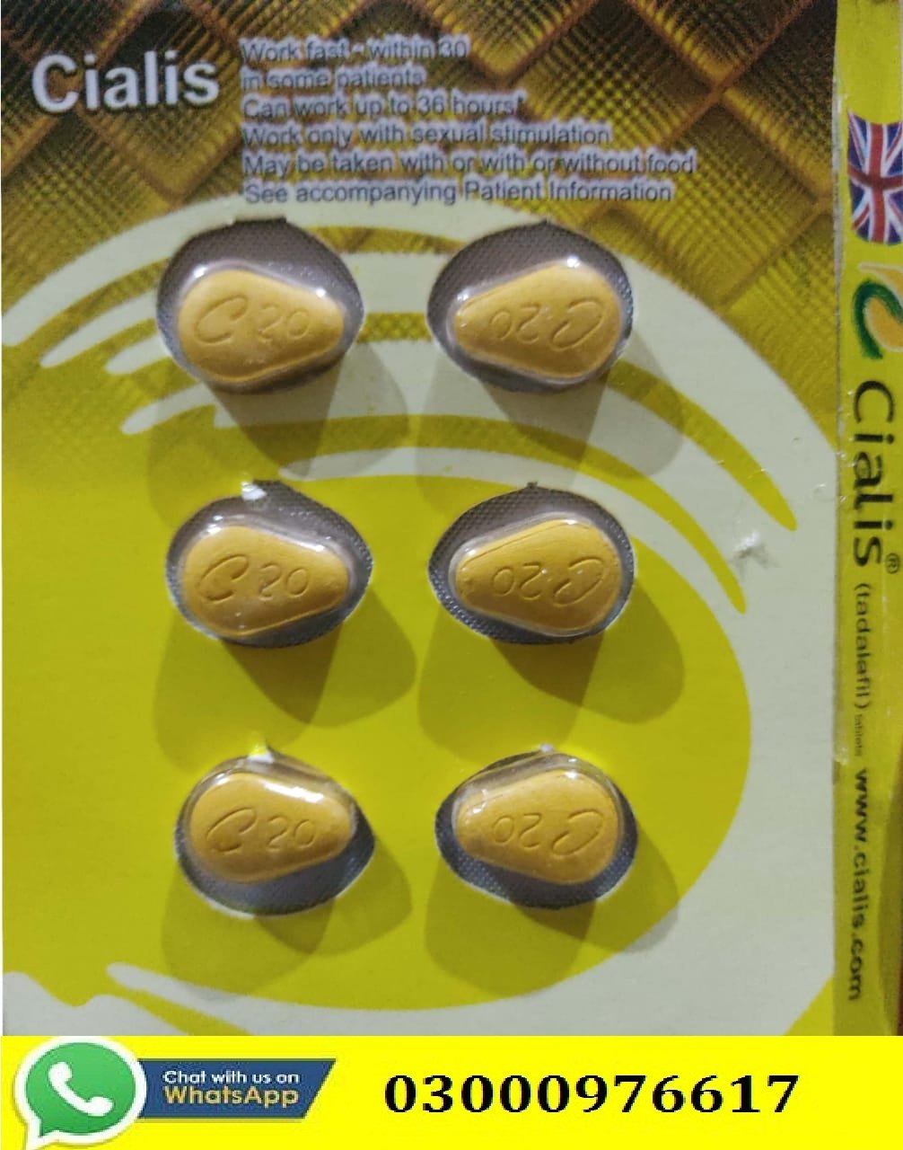 Cialis 6 Tablets in Islamabad -03000976617-etsyherbal.com